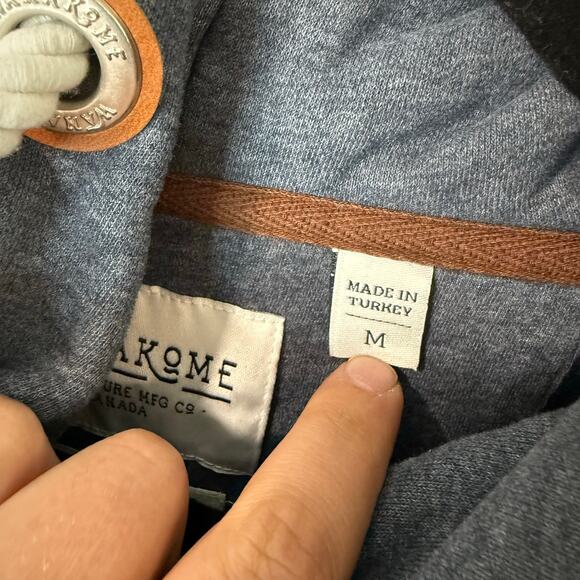 Wanakome Women's Selene Hoodie Sweatshirt Pullover Colorblock Blue Medium - Picture 6 of 7